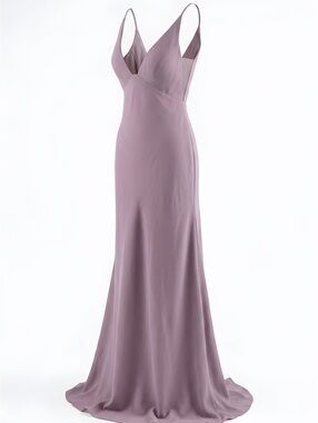 Mother of the Bride /Groom  Sale - Jenny Yoo Dusty Mauve V-Neck Slip Maxi Dress